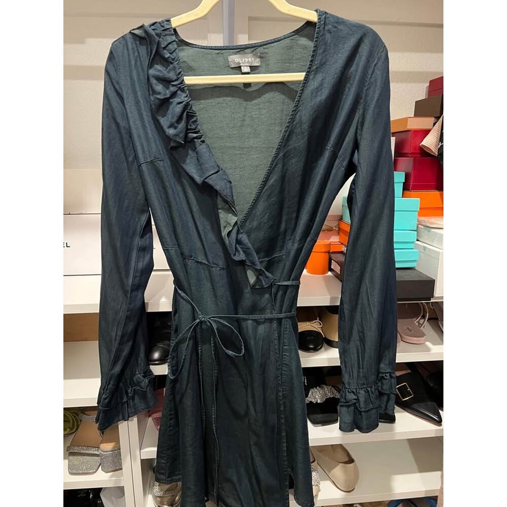 DL1961 denim wrap dress size small